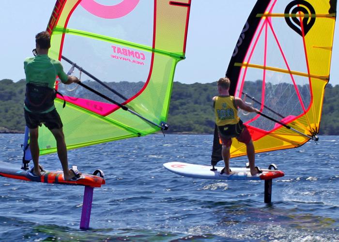 Foiling windsurfing holidays in Menorca
